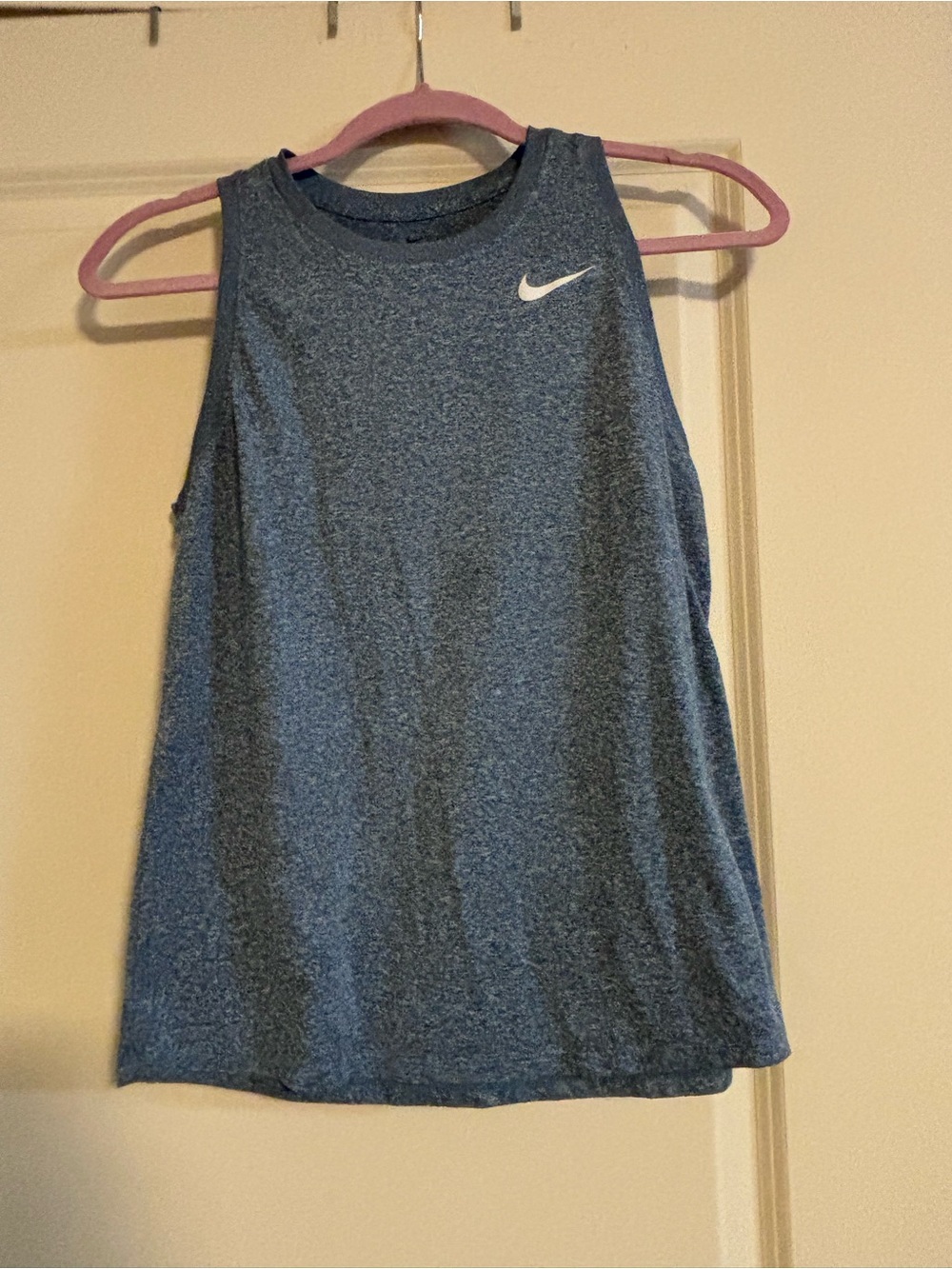 Nike Women's Heather Navy Athletic Tank Top